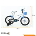 thumbnail image 4 of Bicicleta Infantil Lumax Rodada 18 con Llantas Entrenadoras Canasto Azul, 4 of 4