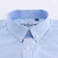 thumbnail image 4 of Men's Oxford Long Sleeve Button Down Shirt 60% Cotton Work Casual Shirt with Pocket Spring Fall Menswear Clothing, 4 of 10