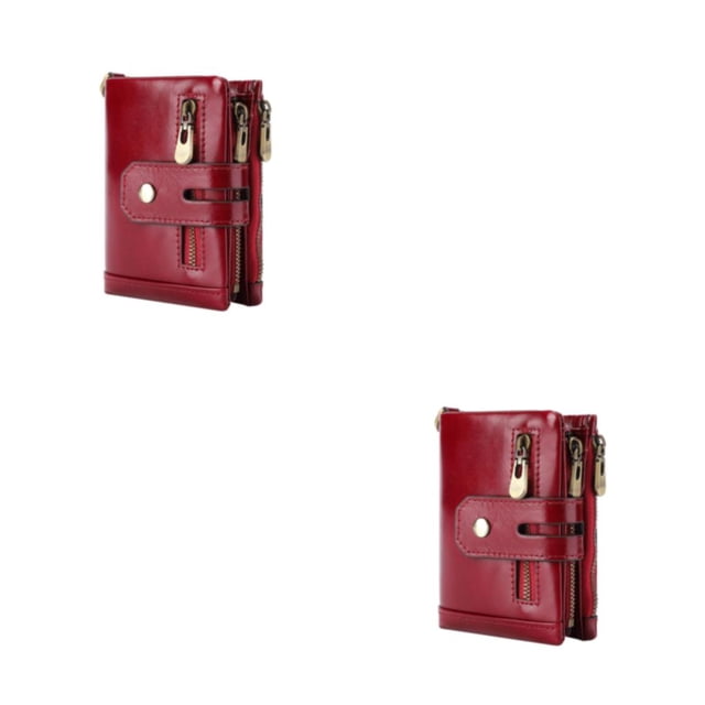 Qarigey Monedero para hombre, monedero, cerrojo, bolsillo para dinero pequeño, moderno, diseño de cremallera Portomonee, multifuncional para Type4 NO4