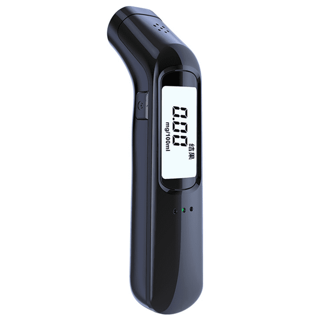 Testeur d'Alcool Portable Sans Contact avec Écran LED, Respirateur Rechargeable Automatique Noir