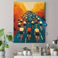 thumbnail image 4 of Qisvanset 12x16 Inch Cycling Character Canvas Wall Art, Bright Cartoon Art Decor for Kids Bedroom Playroom, 4 of 8