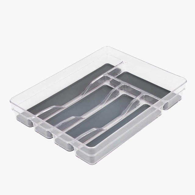 Mainstays Non-Slip Plastic Cutlery Tray, Kitchen Utensil Storage Organizer, 1 pack