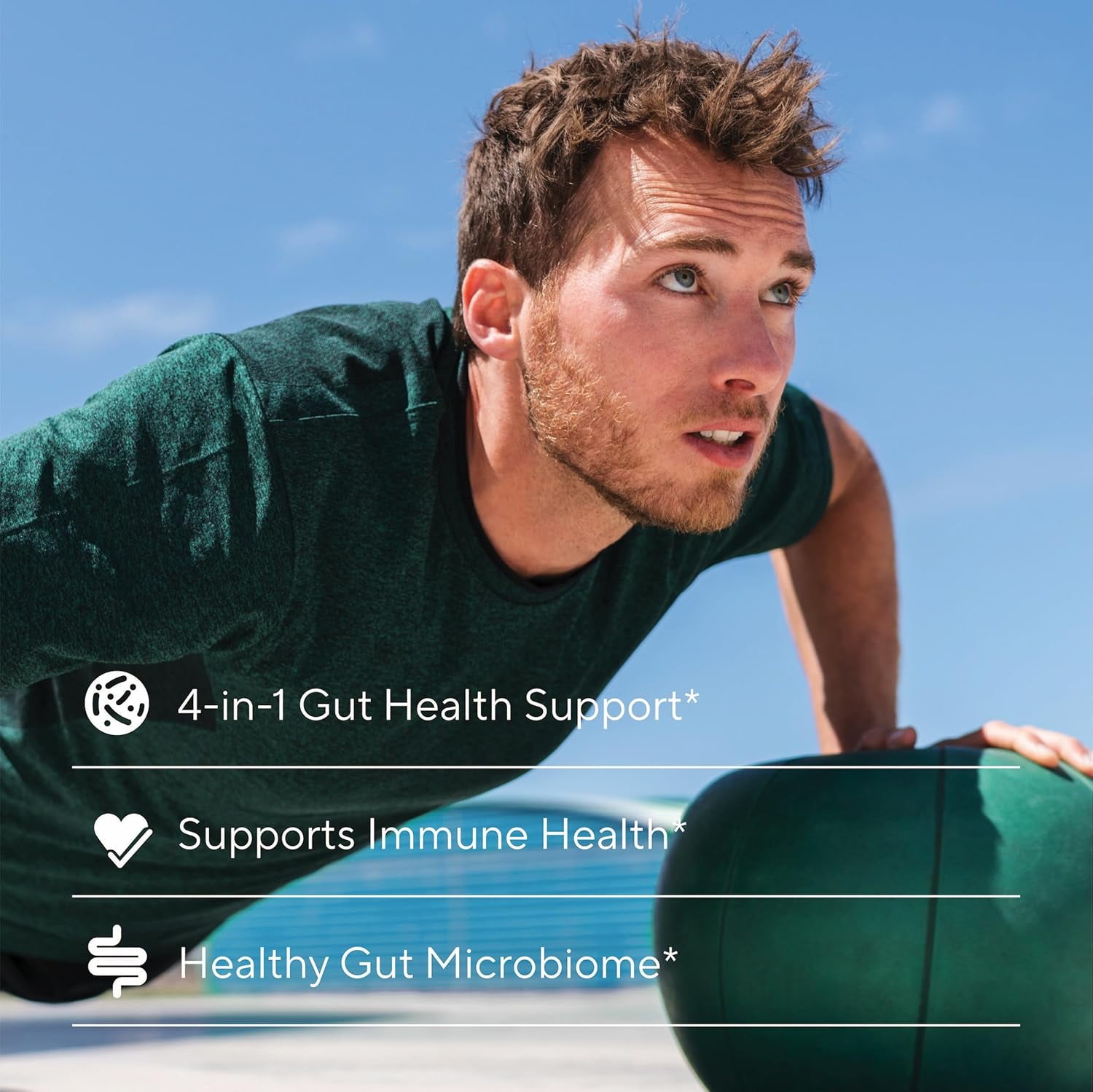 Premium 4-in-1 Probiotic Prebiotic, Postbiotic & Digestive Enzymes for Men & Women – Supports Gut, Digestion & Immunity –Complete Gut Health with Pre, Post, Probiotics & Digestive Enzymes–60 Capsules