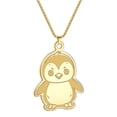 thumbnail image 4 of Cute Penguin Pendant Necklace Stainless Steel Animal Necklaces for Women Men Birthday Party Gift, 4 of 4