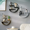 thumbnail image 4 of Round Modern Metal Wall Shelf, Industrial Spice Rack, Kitchen Shelf, Wall Decor, Hanging Shelf, Wall Shelves, Wall Shelf Floating Shelves, Metal Hanging Shelf Decoration, 4 of 5