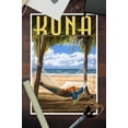 thumbnail image 3 of Kona, Hawaii, Hammock and Palms (12x18 Wall Art Poster, Room Decor), 3 of 3