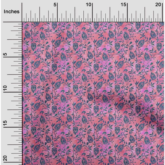 oneOone Polyester Lycra Pink Fabric Batik Dress Material Fabric Print Fabric By The Yard 56 Inch Wide - RE