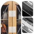 thumbnail image 4 of SHISUYAN 10Set Clear Crystal Design Small Hinge Suitable for Glass Doors 3.4x3x0.5in, 4 of 9