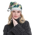 thumbnail image 5 of Fuzoiu Flamingo Print Santa Hat Christmas Hat for Adults,Santa Hats with Pompom, Unisex Xmas Holiday Hat for Christmas New Year Festive Party Supplies, 5 of 6