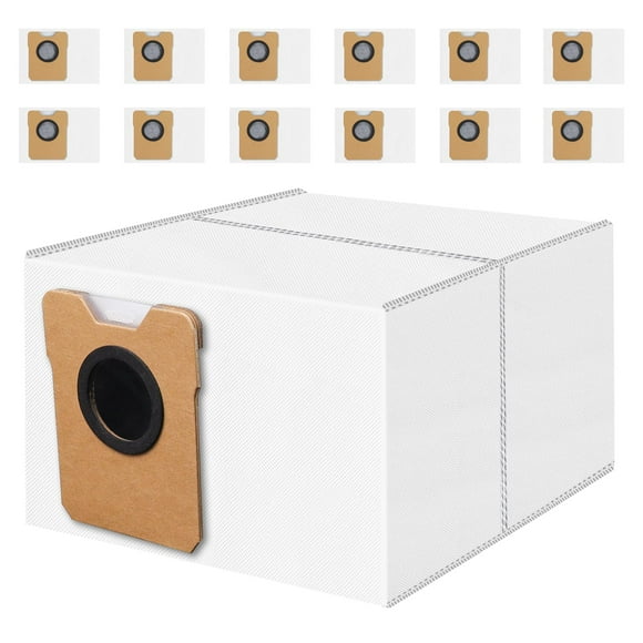 Paquete de 12 bolsas para polvo compatibles con la aspiradora Eufy Omni C20 y C10