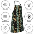 thumbnail image 5 of Goofa Lilies Flowers Printed Waterproof Apron 33" Chef Aprons for Men Heavy Duty Chemical Work Apron Adjustable Bib Apron, 5 of 9
