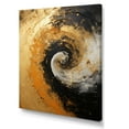 thumbnail image 2 of Designart "Desert Mirage Spiral In Gold And Black I" Abstract Spirals Canvas Art Print, 2 of 7