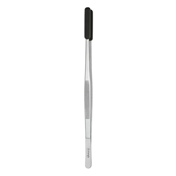 Pinzas triangulares para barbacoa de acero inoxidable con puntas de silicona