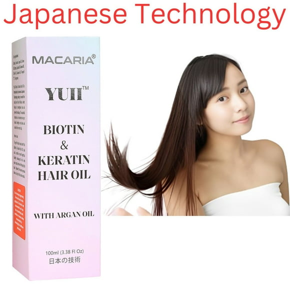 YUII Keratin Hair Oil for Fall Control & Growth, Strengthen Frizzy & Dry Hair | hair oil | hair oil for black hair | for dry hair |oil for long hair growth | hair oil for long straight hair
