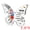 White, variant on Unique Bargains Acrylic Butterfly Gift Inspirational Desk Plaque Ornament White 3in