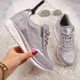 thumbnail image 4 of zapatillas de deporte con cuña para mujer, zapatos vulcanizados, zapatos con lentejuelas, moda para chicas, zapatillas deportivas para mujer, calzado para mujer 2022, 4 of 5