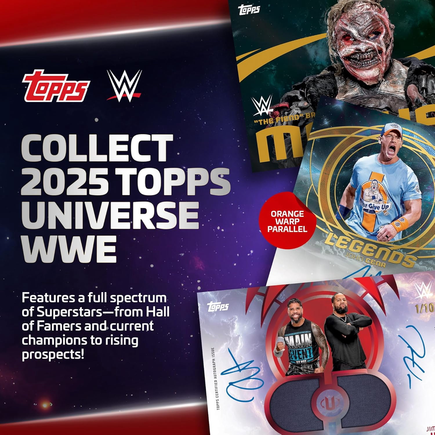 25 TOPPS WWE UNIVERSE VALUE BOX