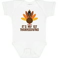 thumbnail image 3 of Inktastic My 1st Thanksgiving Turkey Boys or Girls Baby Bodysuit, 3 of 5