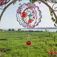 thumbnail image 4 of Hummingbird Wind Spinner, 12-Inch 3D Kinetic Metal Wind Spinners - Hummingbird Gift for Women, Mom, Men, Dad, Garden & Yard Decor Outdoor/Indoor Decoration, Dynamic Art Hanging Sculpture, 4 of 5