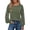 Army Green, variant on Women's Long Sleeve Shirts Dressy Lace Fall Tops Trendy Business Casual T-Shirts Cute Work Outfits Blouses