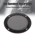 thumbnail image 3 of 2uds 3" Rojo Coche Audio Altavoz Funda Malla Subwoofer Rejilla Bocina Protector, 3 of 7