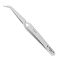 thumbnail image 1 of Excelta 31-SA-C Reverse Action Precision Tweezers, Conductive & Anti-Magnetic Stainless Steel w/ 45° Oblique Bent Tip, Swiss-Made for Jewelry-Making, Watch Repair, Soldering, Microelectronics Assembly, 1 of 4