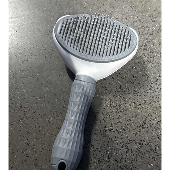 Moonsky Professional Self-Cleaning Stainless Steel Slicker Brush for Shedding and Grooming Cats and Dogs
