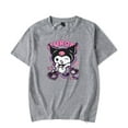 thumbnail image 5 of Kuromi merch Anime Onegai My Melody tshirt crewneck short sleeve tshirt men/women harajuku  tops, 5 of 6