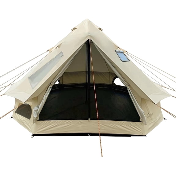 DANCHEl Outdoor B2I Inflatable Yurt Tent (3M Tent/9.8ft Tent),Portable Waterproof Oxford Camping Tent(with Stove Jack,No Center Pole)