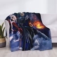 thumbnail image 3 of Goofa The Nightmare Before Christmas Pattern Fleece Throw Blanket for Couch, Soft Checkered Flannel Blanket for Sofa, Warm Cozy Decorative Blanket Fall Decor Gift-40"x30", 3 of 6