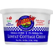 Westby 2% Milkfat Low-Fat Small Curd Cottage Cheese, 16 Oz.