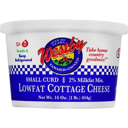 Westby 2% Milkfat Low-Fat Small Curd Cottage Cheese, 16 Oz.