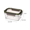 thumbnail image 1 of 1 Pce Récipient de Stockage Alimentaire avec Couvercle Récipient de Congélation pour Aliments Sans BPA Viande, 1 of 5