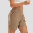 thumbnail image 6 of Comfy Shorts for Women Loose Fitted New Bermuda Shorts for Women Wide Leg Yoga Shorts High Waist Athletic Long Shorts with Pockets Summer Workout Shorts Khaki XXL, 6 of 9