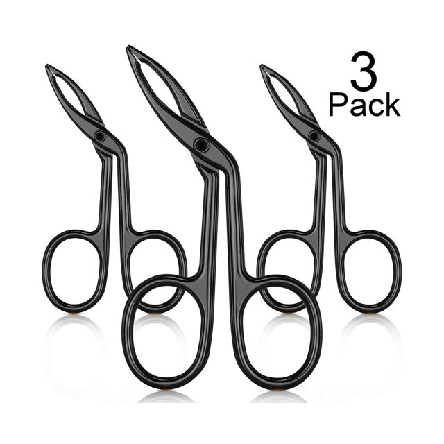 paquetes de pinzas para cejas, pinzas para cejas con forma de tijera, pinzas de punta recta, pinzas de punta plana, depiladora de vello