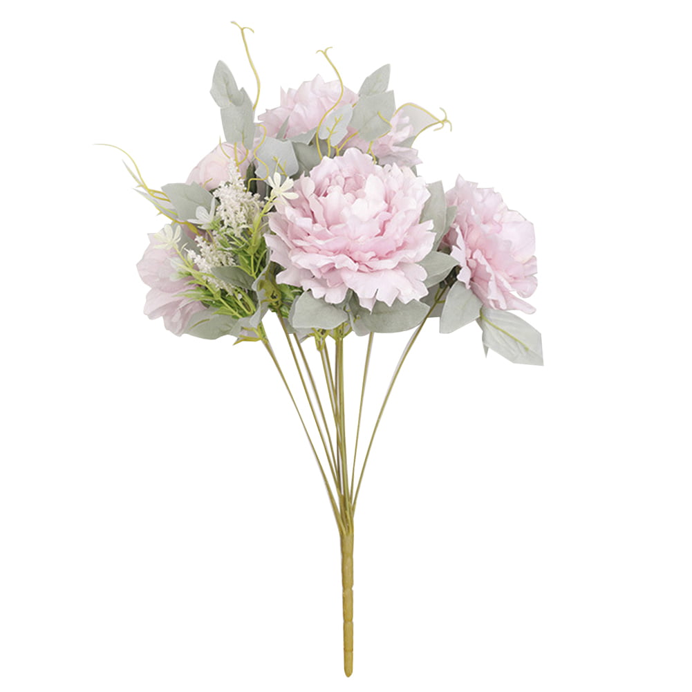 Details about   Bouquet Bunch Wedding Party Home Decor Silk Peony Artificial Fake Flowers 