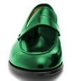 thumbnail image 3 of YDN Women Comfortable Alomond Closed Toe Loafer Chunky Low Heel Slip On Pumps Wide Strap Office Dressy Slide Shoes Size 11 Green, 3 of 4