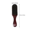 thumbnail image 2 of IBASETOY Dark Brown Hairbrush with Plastic Bristles for Comfortable Combing Ergonomic Handle for Easy Grip, 2 of 8
