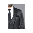 thumbnail image 2 of Men 3pc European Vested Suit WESSI by J.VALINTIN Extra Slim Fit JV26 Dark gray, 2 of 9