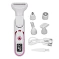 thumbnail image 2 of Depiladora Recortadora De Vello Corporal, Blanca, Lavable, 5 En 1, Recortadora De Vello Corporal, ABS De Acero Inoxidable Con Cabezales Reemplazables Para Mujeres Y Hombres, 2 of 7