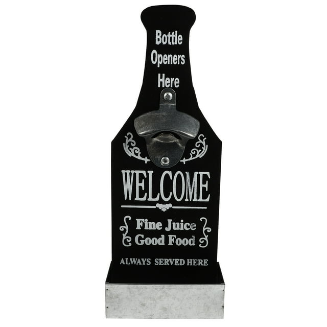 NUOLUX Opener Bottle Beer Wall Mounted Opener Cap Catcher Mount Hanging