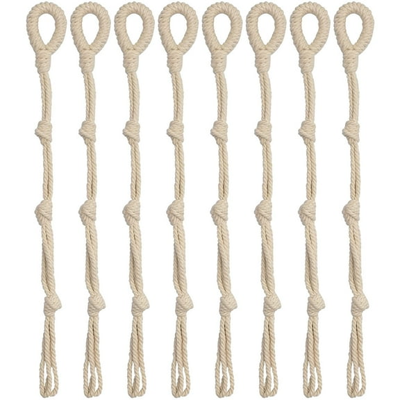 Ferencaa 8Pcs Adjustable Plant Hanger Plant Hanging Basket Extender Plant Pot Holders Extenders Rope