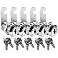 thumbnail image 1 of GHSDFBB 5 Pack 7/8" Inch Zinc Alloy Premium Cabinet Cam Locks, Alike Keyed Cam Lock Set, Secure Files Drawers Mailbox RV Camper Door Tool Box, 1 of 6