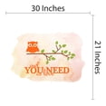 thumbnail image 4 of Animal Wall Decals for Children Playroom - Cute Owl Sitting on an Isolated Tree Branch Owl DIY & Creativity Boy Girl Bedroom Wall Sticker - Size: 30 In x 21 In, 4 of 5