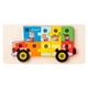 thumbnail image 4 of Rompecabezas de madera para pequeños 1-3 Rompecabezas Educativo Montessori Juguetes Vehículo Coche Rompecabezas para pequeños Niñas Autobús CUTICAT Rompecabezas de madera, 4 of 8