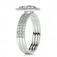 thumbnail image 2 of 1.00 TCW Pear Cut Trio Set Anniversary Ring 10K White Gold, 2 of 5