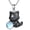 Black Cat, variant on Black Cat Necklace 925 Sterling Silver Moonstone Cat Pendant Gothic Halloween Cat Necklace Birthday Christmas Cat Jewelry Gifts for Women Cats Lovers