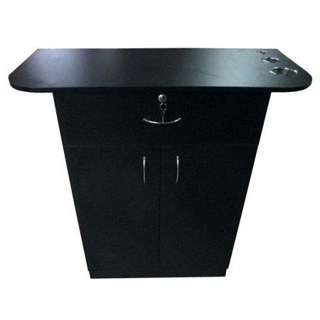 Barber station, styling station, hair salon station, and spa station color BLK