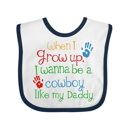 

Inktastic Cowboy Like Daddy Boys or Girls Baby Bib