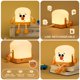 thumbnail image 3 of Luces nocturnas tostadas para niños, luz de guardería para habitación de bebés y niños pequeños, lámpara de pan tostado recargable, decoración estética de escritorio, 3 of 5
